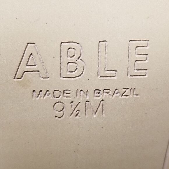 ABLE Joselyne Blue Gray Suede Leather Boho Western Cowgirl Ankle Boots Booties - Picture 9 of 12